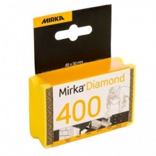 Šlifavimo kempinėlė Mirka Diamond 85 x 50 mm, 400, vienpusė, geltona